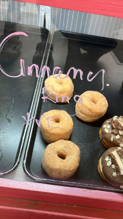 Cinnamon vegan donutts  at Dirty D's  in Malvern