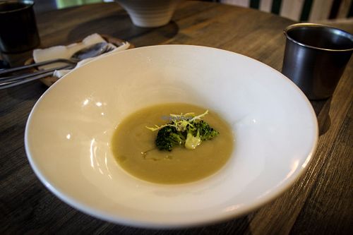 cauliflower soup at Miss Green - Dunhua in Taipei