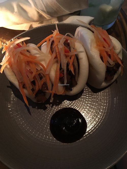 Caramelized Eggplant Bao Buns at Charlie Was a Sinner in Philadelphia