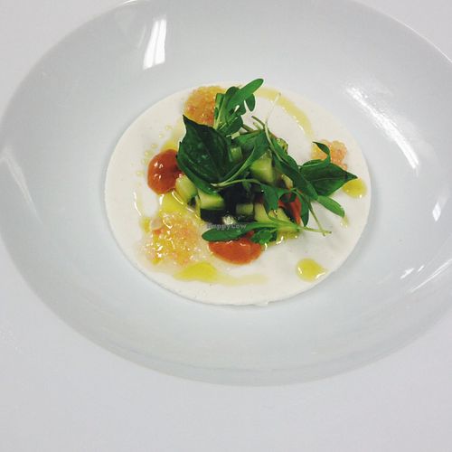 Coconut Panna Cotta with Thai curry and basil at Charlie Was a Sinner in Philadelphia