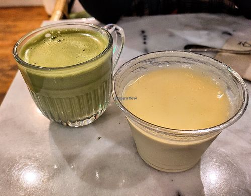 Panacotta + Matcha at SOA - St Michel in Paris