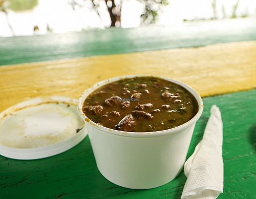 Ital stew with soy chunks and dumplings at One Stone Ital Shack in St Johns