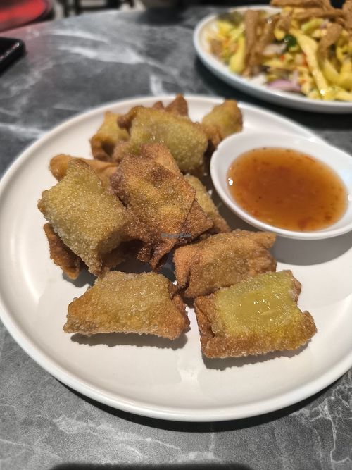 Thai Sausage Wanton at So Vegan - Phoenix Pratunam in Bangkok