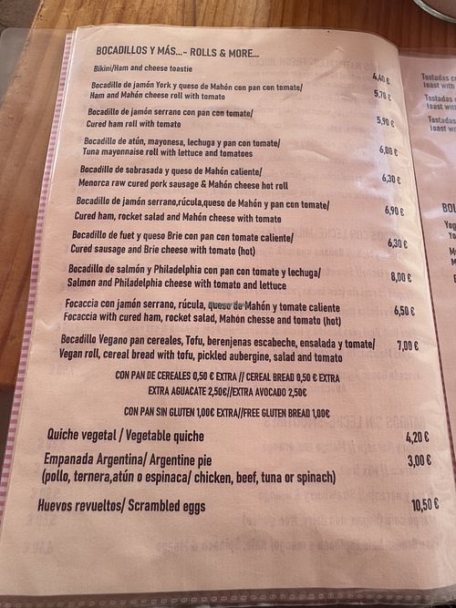 Parte de la carya  at Bakery Cala Torret in Illes Balears