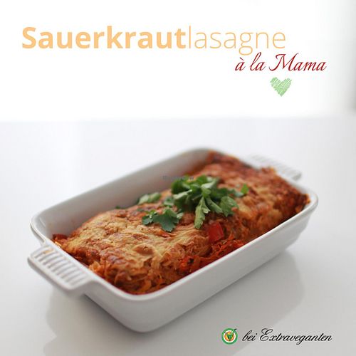 vegan sauerkraut lasagne at Die Extraveganten in Augsburg