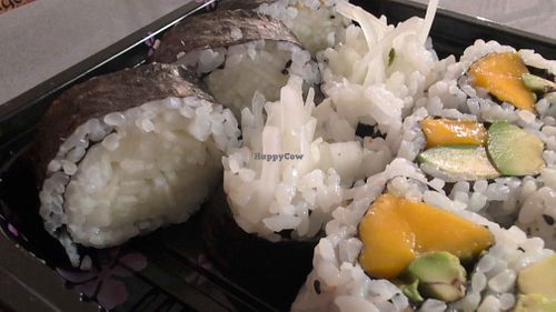 Cucumber rolls and mango avocado rolls at Kawa Sushi in Palm Coast