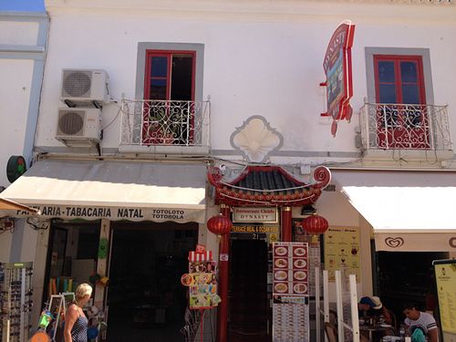 outside at Dynasty in Lagos