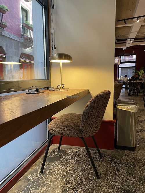 Chair & light   at Syra Coffee - Correo in Euskadi