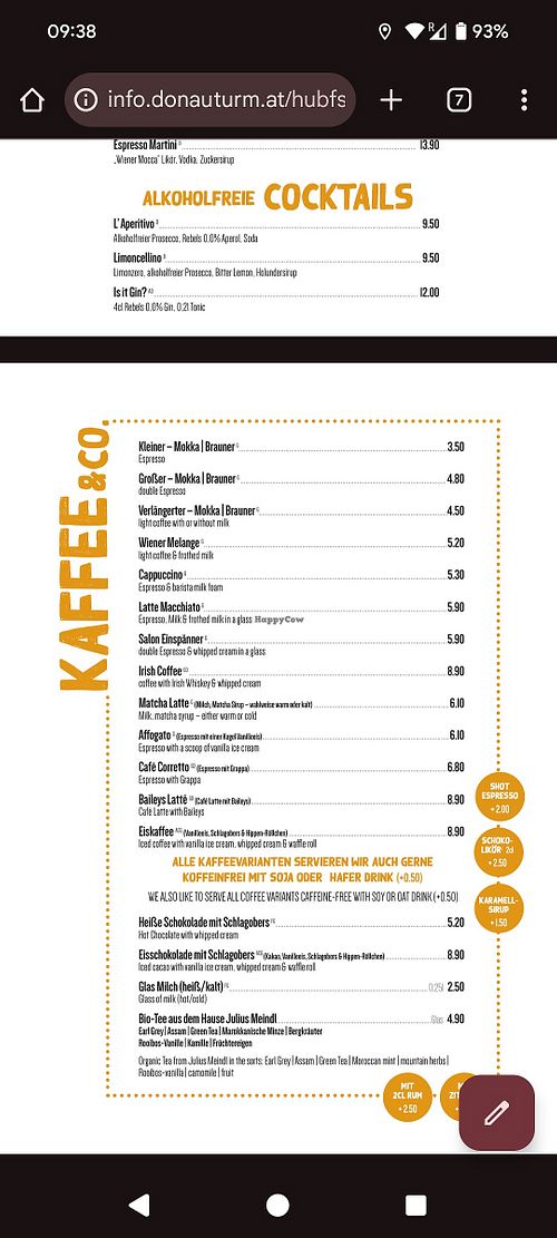  at Turm Restaurant in Wien