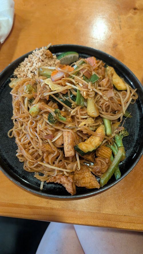 GF/Vegan Pad Thai with Veggies & Tofu at Thai Twist Noodle House in Raleigh