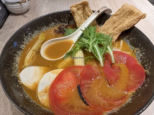 Tomato soy milk ramenn  at Root Ramen 知初拉麵 in Taipei