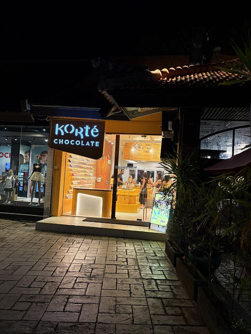 The outside of the chocolate shopp  at Korté Chocolate - Bali Collection in Nusa Dua
