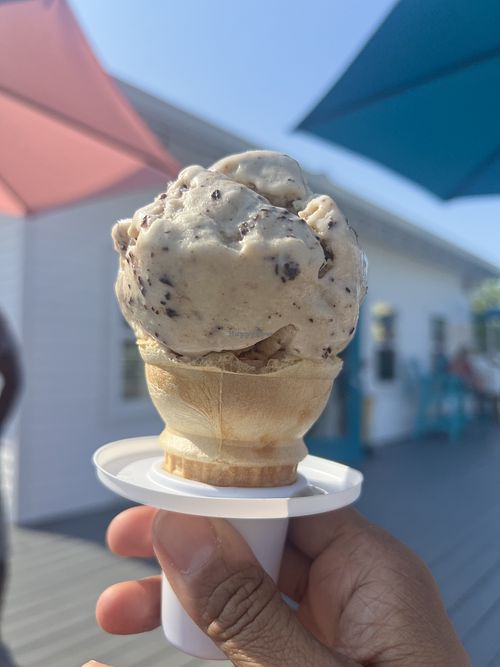 Peanut Buddy vegan oat milk ice cream   at By The Bay Creamery in Ocean City