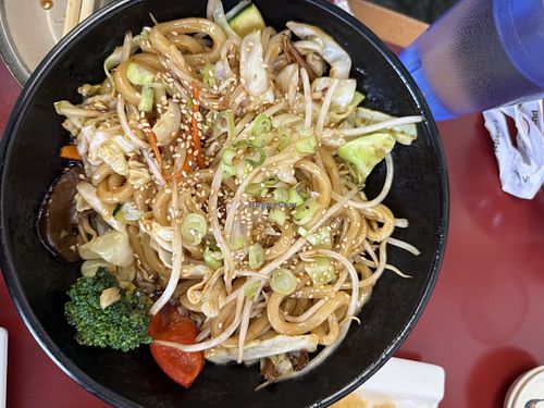 Veggie yakiudon  at Mr Sushi Lynn Valley in North Vancouver