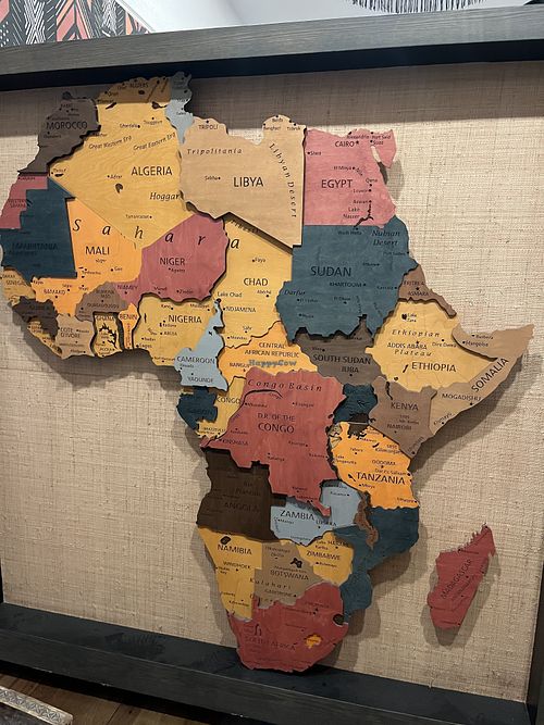 Map at entrance   at LATHA in Phoenix