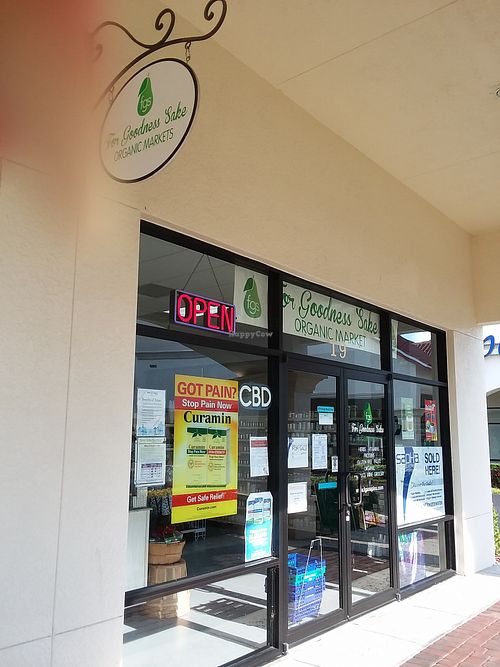 Outside of store at For Goodness Sake in Naples