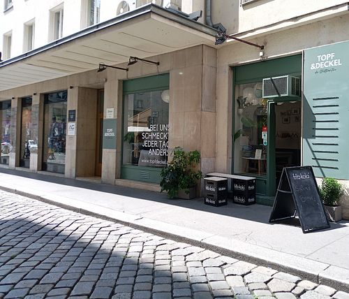 Weekly and daily menu with vegan options at Topf&Deckel in Wien