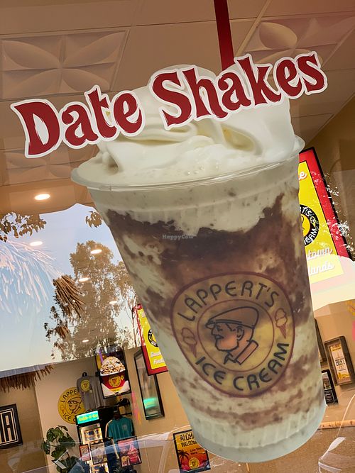 They can make the Date Shake vegan at Lappert's Ice Cream in California