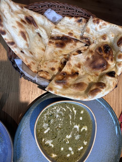 Palak paneer, naan was Nice and crisp  at The 2nd Wife in Dusseldorf
