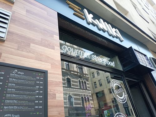 Menu on the left at Kwiki - gourmet streetfood in Wien