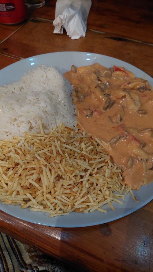 Estrogonofe de shimeji at Di bistrô in São Paulo