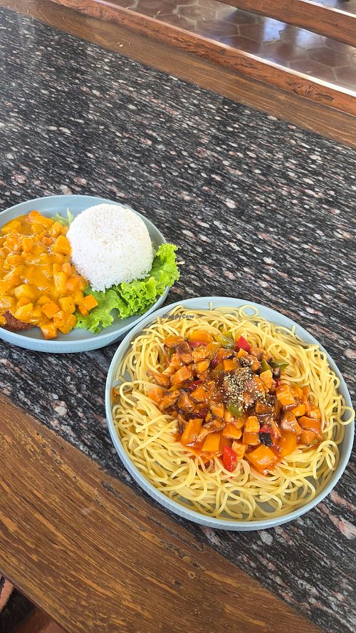 Incredible flavour, volume of food and value. Bolognese and katsu was delicious! at Queen Bean in Legian