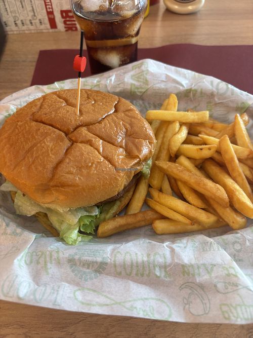 Vegan burger  at Quebec Burguer in Cantabria