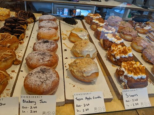 some of the donuts at Considerit in Edinburgh