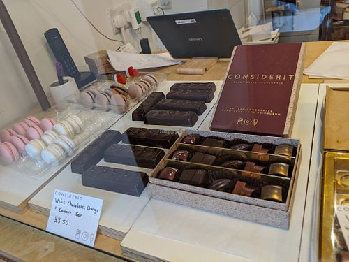 chocolates at Considerit in Edinburgh