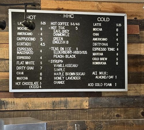 Almond Milk + Oat Milk  at Hidden House Coffee in San Juan Capistrano