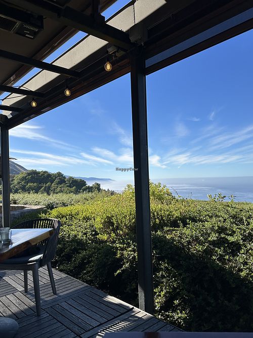 View from the patio  at The Sur House in Big Sur