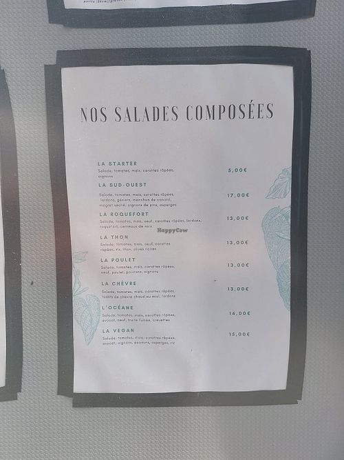 Menu at PATATI & PATATA in Nouvelle-aquitaine