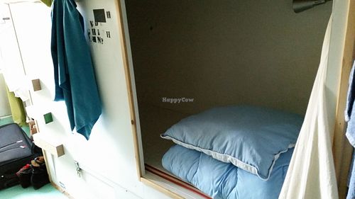 Bed at Woodah Cafe in Copenhagen