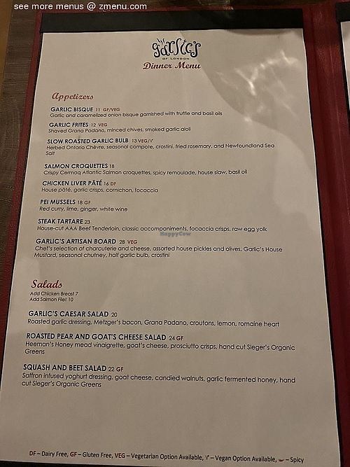  at Garlic's of London in London