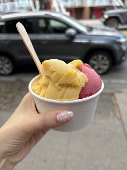 Passionfruit flavour was a standout!  at Moonmilk Ice Cream and Cake Club in Toronto