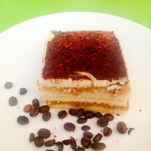 Delicious Tiramisu at Peas and Love in Budapest