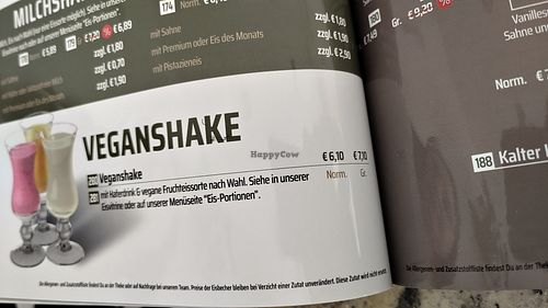 Vegan shakes at Buonissimo Eismanufaktur in Bayern