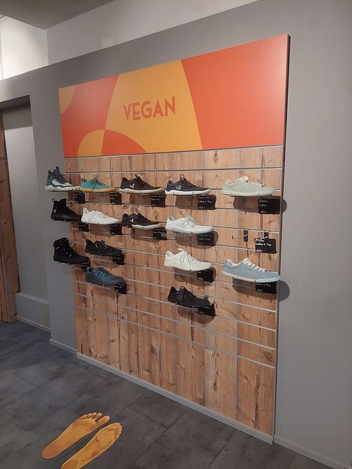 Their vegan shoes of the moment. at Vivo barefoot in Bern
