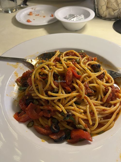 Pasta Puttanesca   at Palermo Italian Restaurant in San Jose