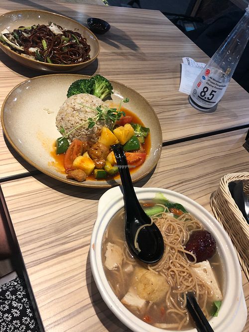Vegan dishes  at KUL - BMS Organics - KLIA2 in Sepang
