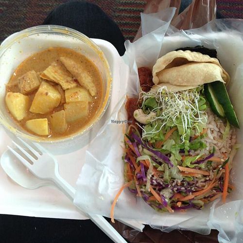 Vegan Nasi Lemak set (takeaway) at KUL - BMS Organics - KLIA2 in Sepang