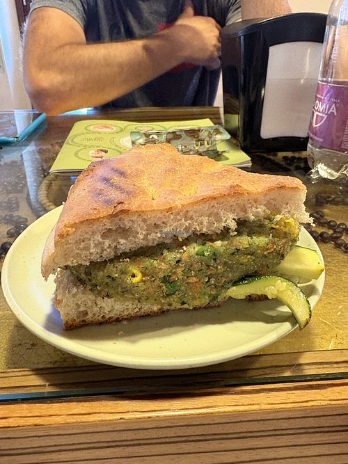 Vegan focaccia   at Pasticceria Mosaico Aquileia in Friuli-venezia Giulia