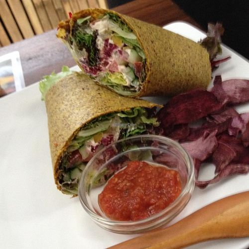 raw wrap  at The Seeds of Life in Ubud