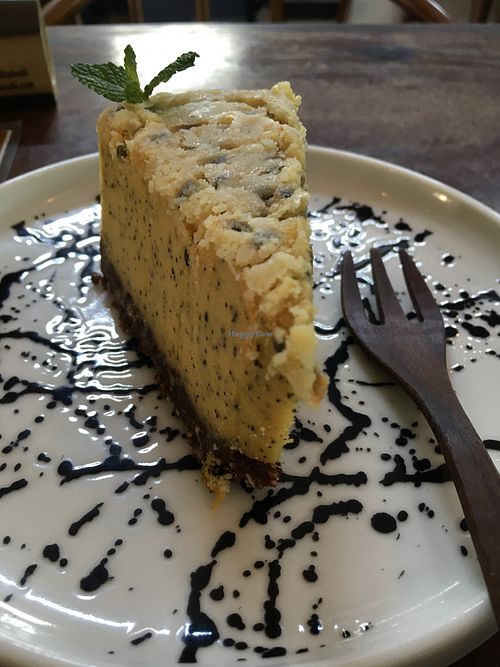 Passion fruit cheesecake   at The Seeds of Life in Ubud