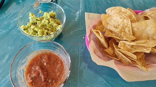 Own made nachos, salsa and guacamole at Pico de Gallo Cozinha Mexicana in Leiria