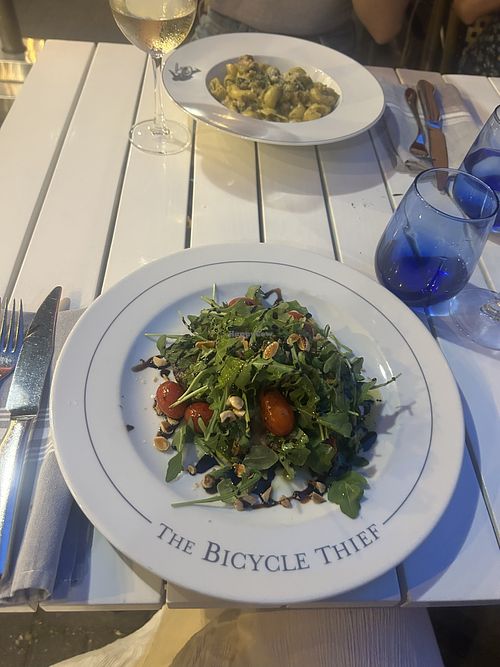Cauliflower steak with arugula salad and balsamic reductionn  at The Bicycle Thief in Halifax