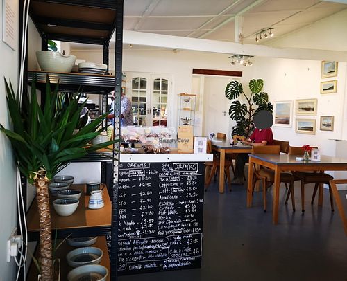 Inside the cafe at The Pin Mill Studio  in Ipswich