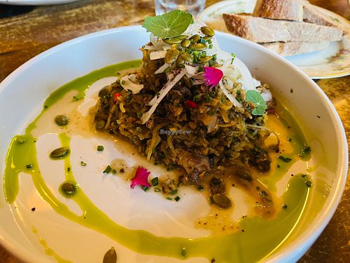 spaghetti squash pesto at Vault & Cellar in Virginia