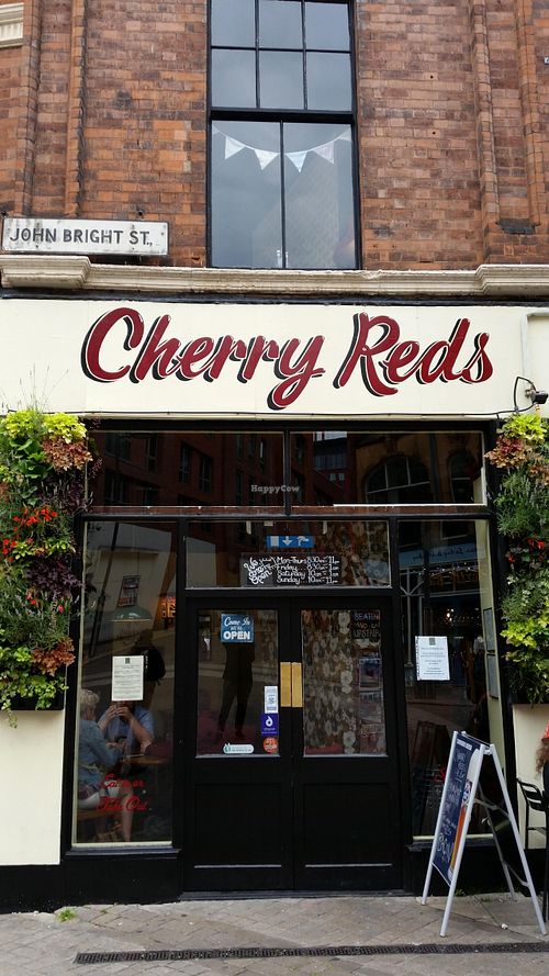 Outside at Cherry Reds Cafe and Bar in Birmingham