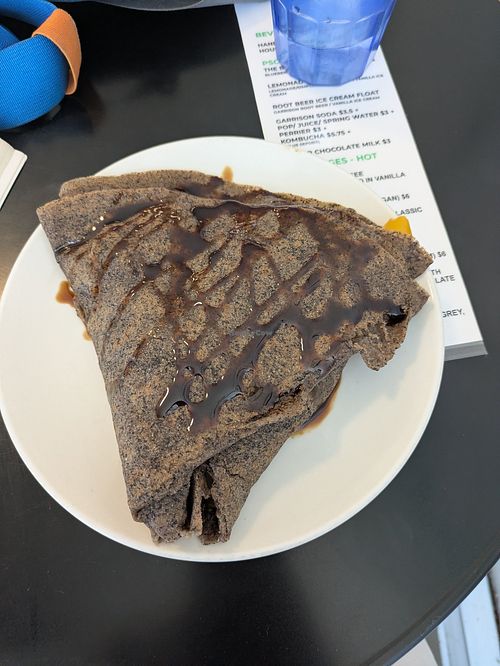 Buckwheat eat your veggies crepe at Portland Street Creperie in Dartmouth